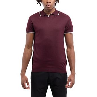 Men’s Johnny Collar Short Sleeve Sweater Polo