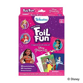 Skillmatics Foil Fun Disney Princess Craft Kit with Markers & Accessories