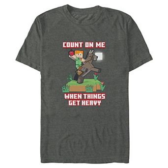 Big & Tall Minecraft Count On Me Graphic Tee