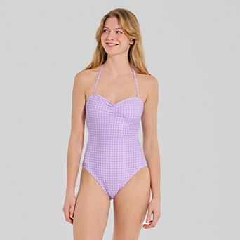 Juniors' Ninety-Nine° Bandeau One-Piece Swimsuit