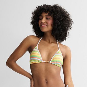 Juniors' Ninety-Nine° Triangle with Binding Swim Top