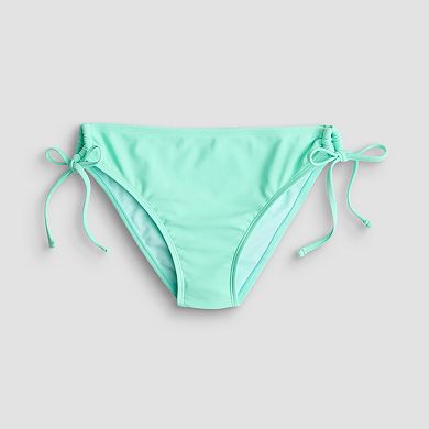 Juniors' Ninety-Nine° Side Tie Adjustable Cheeky Swim Bottoms