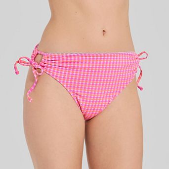 Juniors' Ninety-Nine° Side Tie Adjustable High Waist Swim Bottoms