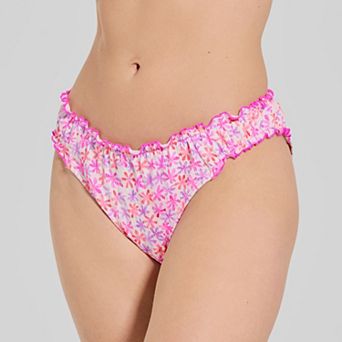 Juniors' Ninety-Nine° Merrow Edge Midrise Hipster Swim Bottoms