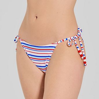 Juniors' Ninety-Nine° Side Tie Swim Bottoms