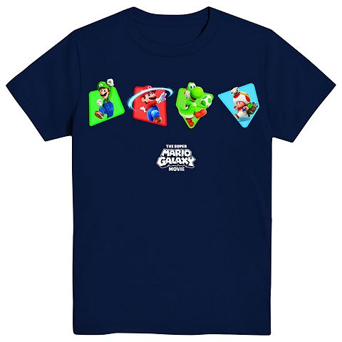 Boys 8-20 Nintendo The Super Mario Galaxy Movie Rock, Paper, Scissors Graphic Tee
