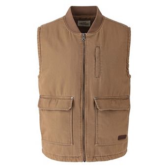 Men's All Year Stone Wash Herringbone Vest