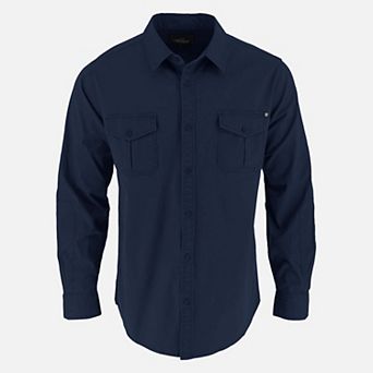 Men's Utility Stretch Shop Long Sleeve Button Down Shirt