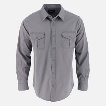 Men's Utility Stretch Shop Long Sleeve Button Down Shirt