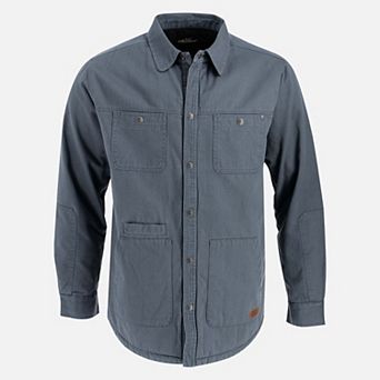 Men's Crafted Herringbone Utility Shirt Jacket
