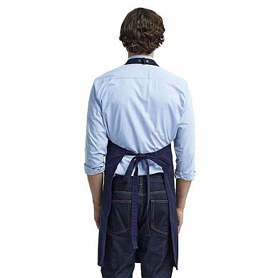 Artisan Collection by Reprime Cotton Chino Bib Apron with Pocket