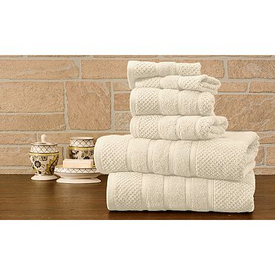 Bibb Home 6 Piece Towel Set
