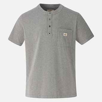 Men's Pocket Henley Vintage Wash Short Sleeve Shirt