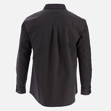 Men's Heavyweight Utility Stretch Long Sleeve Button Up Overshirt