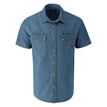 Men's Western Short Sleeve Shirt with Snaps