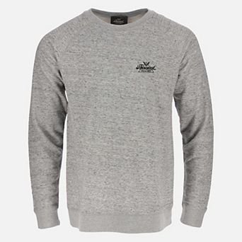 Men's Space Dye Raglan Long Sleeve Crewneck Pullover Shirt