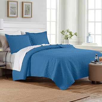 Dan River 3 pc Basket Pinsonic 1 quilt 2 shams