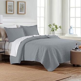 Dan River 3 pc Basket Pinsonic 1 quilt 2 shams