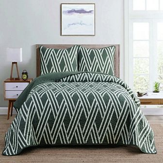 Dan River Reversible Printed Quilt Set (3 Piece)