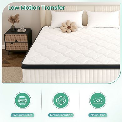 14 in Supportive Innerspring Mattress with Memory Foam Breathable Cover
