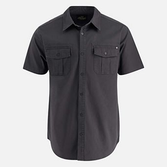Men's Short Sleeve Utility Button Up Shirt