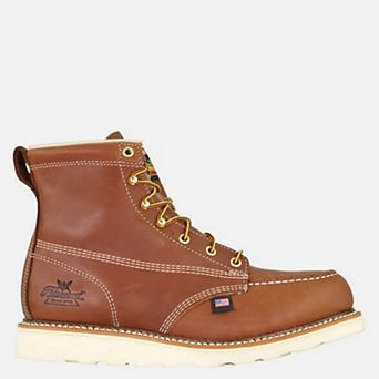 Men's American Heritage 6 Inch Tobacco Safety Toe Moc Toe Maxwear Wedge