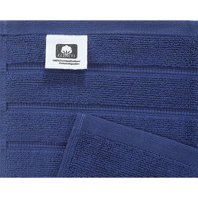 Bibb Home 12 Piece Zero Twist Towel Set
