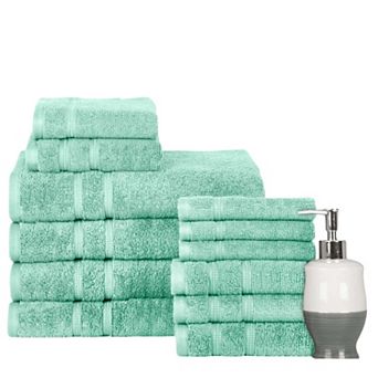 Bibb Home 12 pc Zero Twist Towel Set