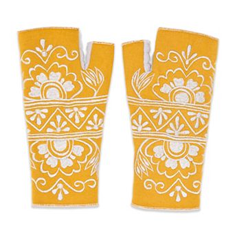 Feelgoodz Women’s Artisan Crafted Fleece Lined Lawsone Fingerless Gloves