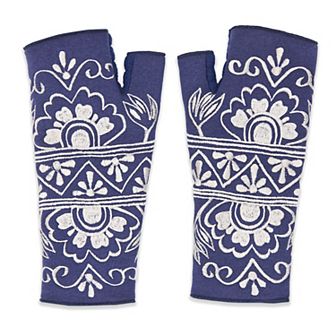Feelgoodz Women’s Artisan Crafted Fleece Lined Lawsone Fingerless Gloves