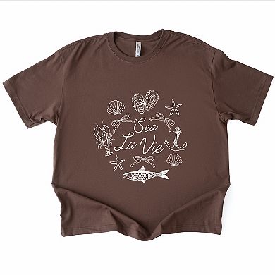 Sea La Vie Collage - Women's Heavyweight Graphic T-Shirt