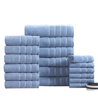 Bibb Home 18 pc Zero Twist Towel Set