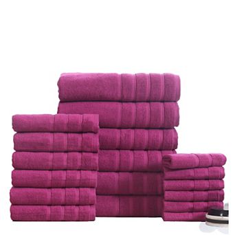 Bibb Home 18 pc Zero Twist Towel Set