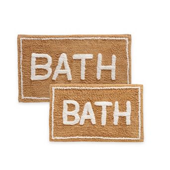 ST Mary’s 2 pc 100% Cotton Tufted Bath Rug Set with Latex Backing