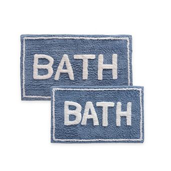 ST Mary’s 2 pc 100% Cotton Tufted Bath Rug Set with Latex Backing