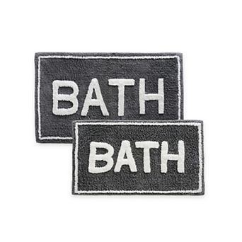 ST Mary’s 2 pc 100% Cotton Tufted Bath Rug Set with Latex Backing