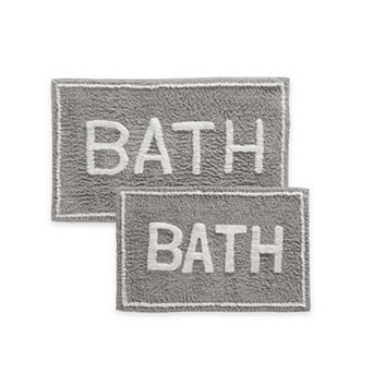ST Mary’s 2 pc 100% Cotton Tufted Bath Rug Set with Latex Backing