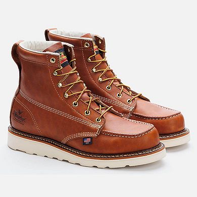Men's Thorogood American Heritage 6 Inch Tobacco Moc Toe Maxwear Wedge Boot