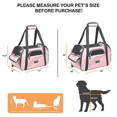 GOOPAWS Soft-Sided Dog & Cat Carrier Bag