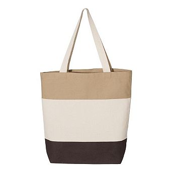 Q-Tees 11L Tri-Color Tote