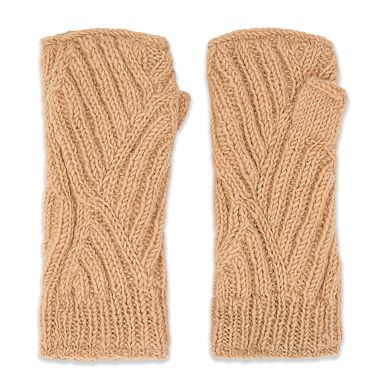 Feelgoodz Women’s Artisan Hand-Knit Vienna Winter Wool Half Mitten