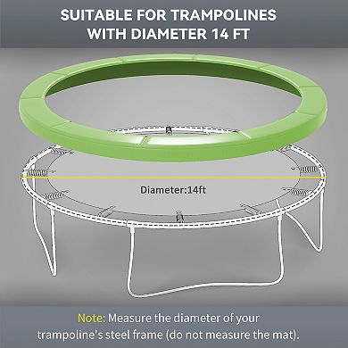 Soozier 14FT Trampoline Pad Spring Cover, Waterproof