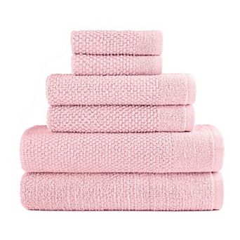 Dan River 6 pc Popcorn Cotton Bath Towel Set