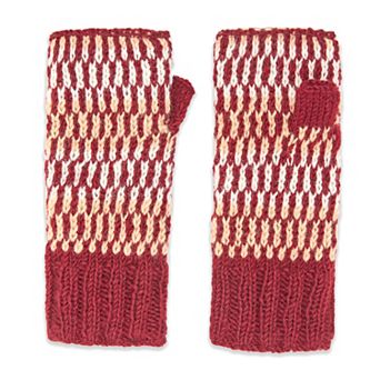 Feelgoodz Women’s Artisan Hand-Knit Adirondack Winter Wool Half Mitten