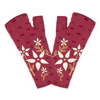 Feelgoodz Women’s Artisan Crafted Fleece Lined Viola Fingerless Gloves