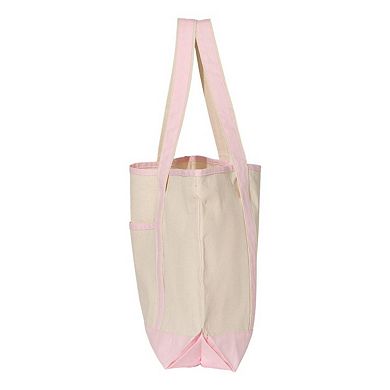 Q-Tees 34.6L Large Canvas Deluxe Tote