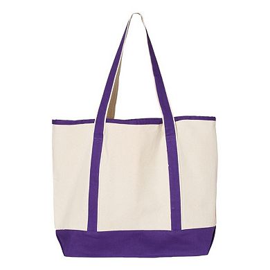 Q-Tees 34.6L Large Canvas Deluxe Tote