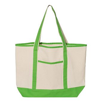 Q-Tees 34.6L Large Canvas Deluxe Tote