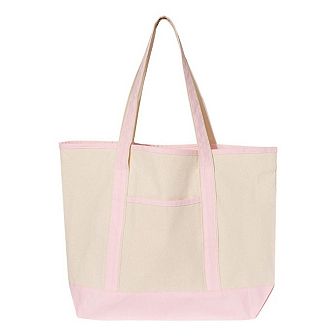 Q-Tees 34.6L Large Canvas Deluxe Tote
