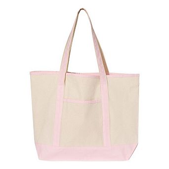 Q-Tees 34.6L Large Canvas Deluxe Tote